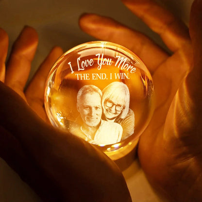 Custom Photo Together Since - Personalized Crystal Globe Lamp
