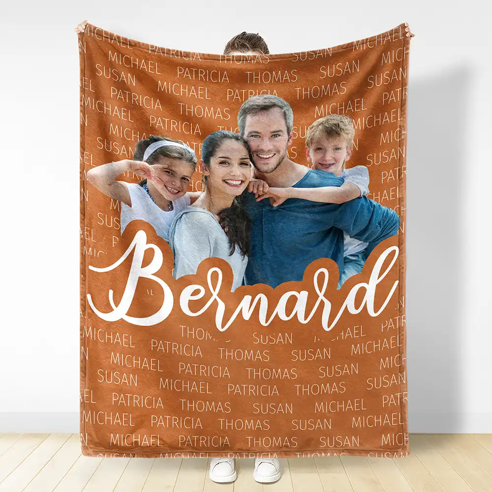 Custom Photo Together We Make A Family Custom Name - Personalized Blanket