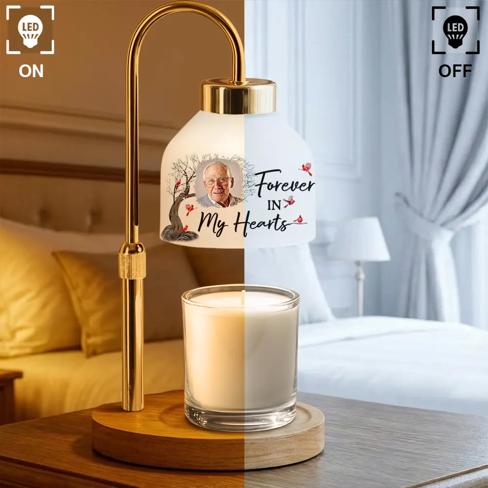 Custom Photo When You Miss Me Have No Fear Memorial - Personalized Candle Warmer Lamp