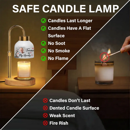 Custom Photo When You Miss Me Have No Fear Memorial - Personalized Candle Warmer Lamp