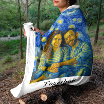 Gia đình - Ảnh tùy chỉnh Safari Động vật Trẻ em - Chăn ảnh cá nhân