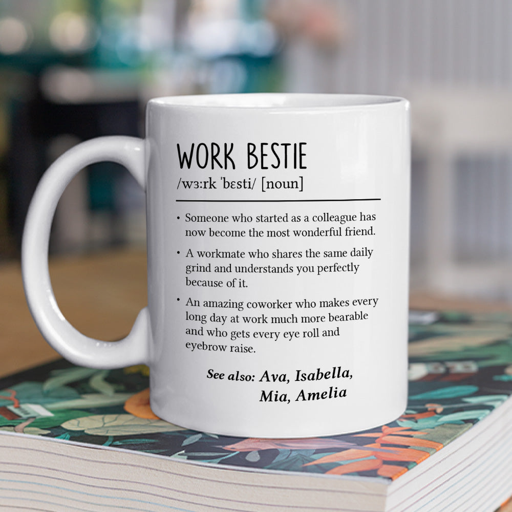 Work Bestie - Personalized Custom Coffee Mug