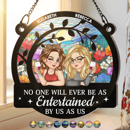 Người Yêu Chó - Chó Ngủ Trên Mặt Trăng - Suncatcher Cá Nhân 