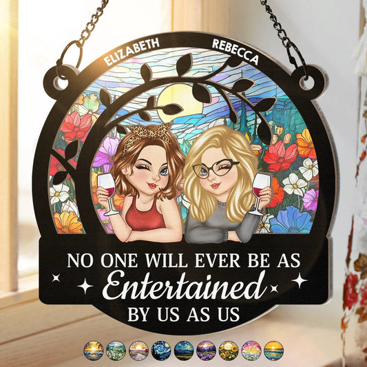 Người Yêu Chó - Chó Ngủ Trên Mặt Trăng - Suncatcher Cá Nhân 