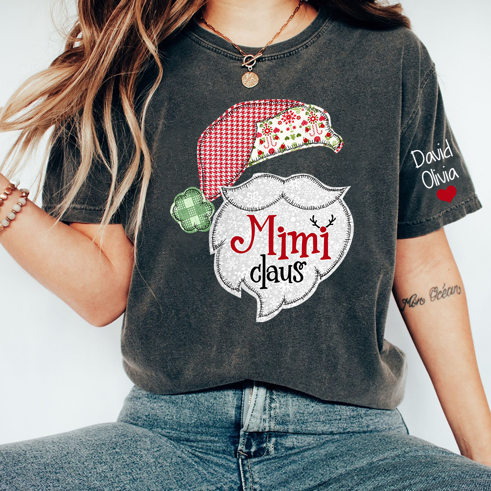 Mimi Claus Christmas With Grandkids T-Shirt