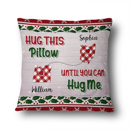 Hug This Pillow - Long Distance Relationship Gift - Personalized Custom Pillow