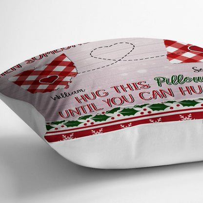 Distance Means So Little - Long Distance Relationship Gift - Personalized Custom Pillow