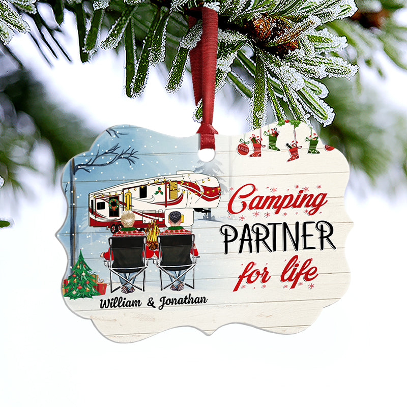 Home Is Where - Gift For Camping Lovers - Personalized Custom Wooden Ornament