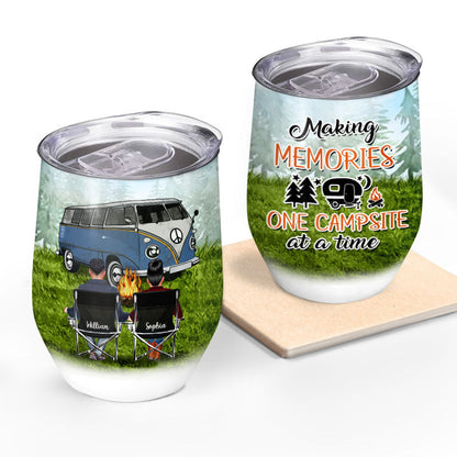 Camping Partner For Life - Gift For Camping Lover - Personalized Custom Wine Tumbler