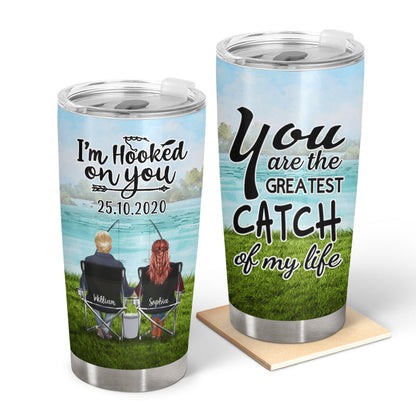 Hold Your Hand Fishing - Personalized Custom Tumbler