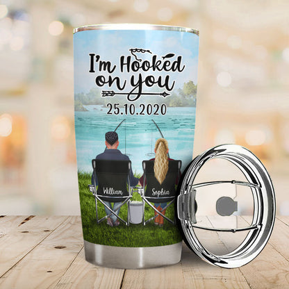 Hold Your Hand Fishing - Personalized Custom Tumbler