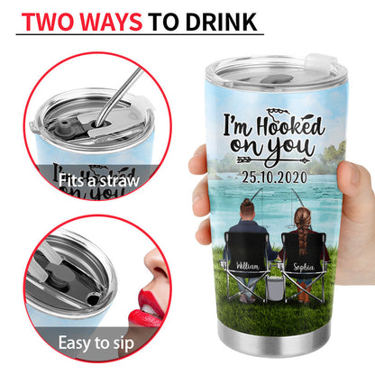 Hold Your Hand Fishing - Personalized Custom Tumbler