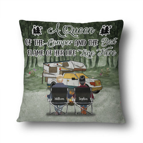 Home Is Where We Park It Camping - Personalized Custom Pillow