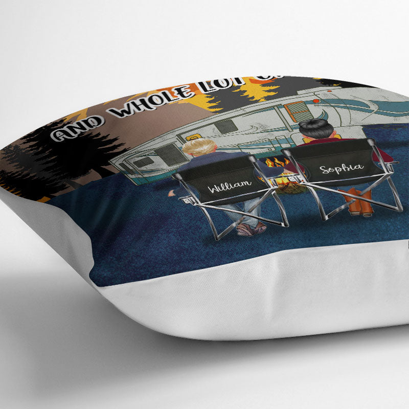 Home Is Where We Park It Camping - Personalized Custom Pillow