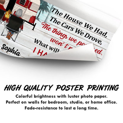 When We Get The End Of Life Camping - Personalized Custom Poster
