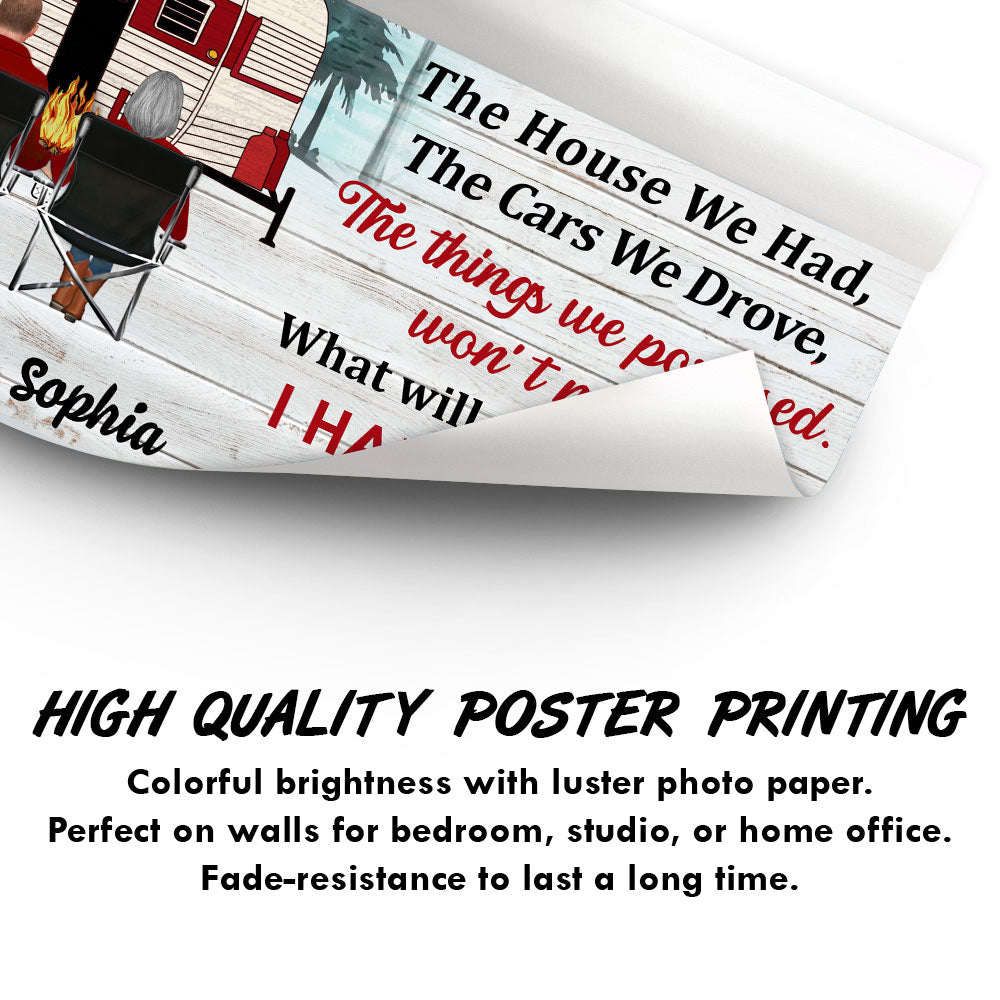 When We Get The End Of Life Camping - Personalized Custom Poster