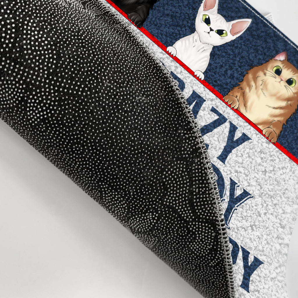 A Crazy Cat Lady - Gift For Cat Lovers - Personalized Custom Doormat