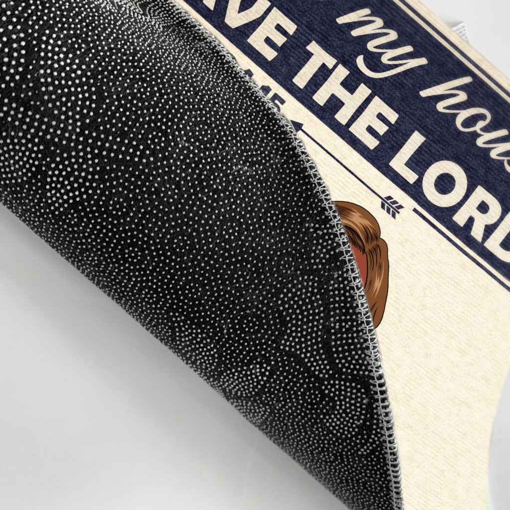 As For Me And My House Christianity - Personalized Custom Doormat