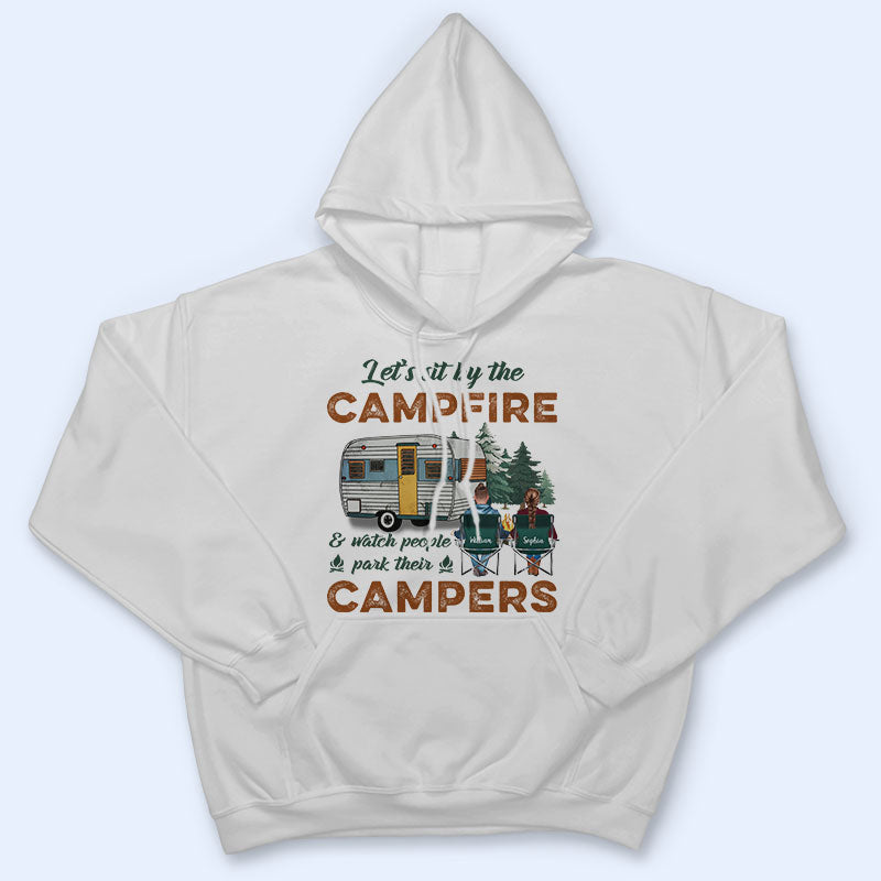 Watch People Park Their Camper Camping Couple  - Personalized Custom T Shirt