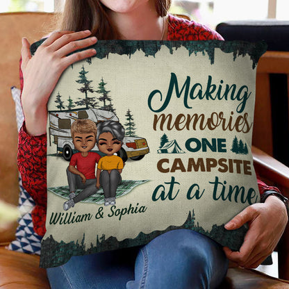 Making Memories Camping - Personalized Custom Pillow