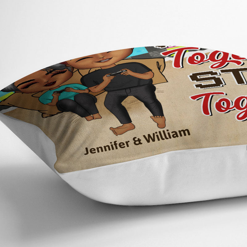 Annoying Each Other - Gift For Gaming Couple - Personalized Custom Pillow