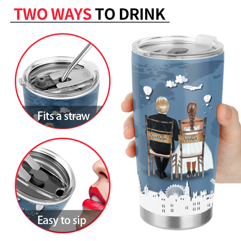 I Can Not Live Without You - Gift For Couples - Personalized Custom Tumbler