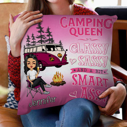 Classy Sassy Camping Gift - Personalized Custom Pillow