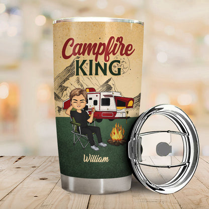 Only More Drunker - Gift For Camping Lovers - Personalized Custom Tumbler