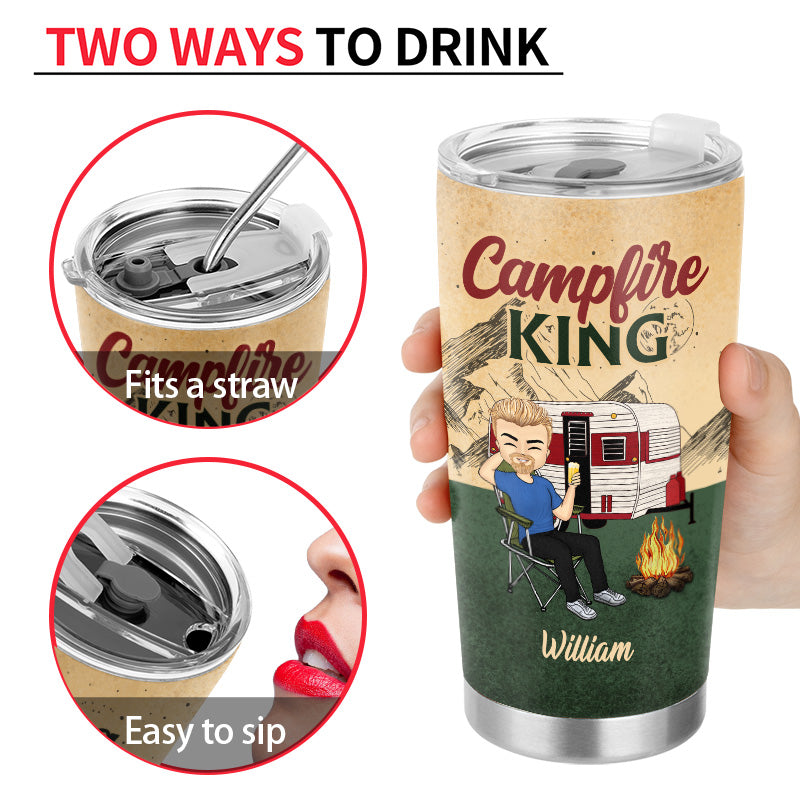 Only More Drunker - Gift For Camping Lovers - Personalized Custom Tumbler