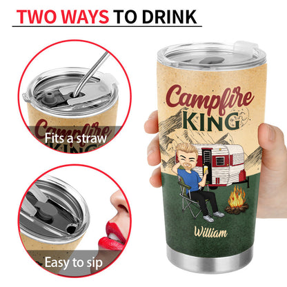 Only More Drunker - Gift For Camping Lovers - Personalized Custom Tumbler