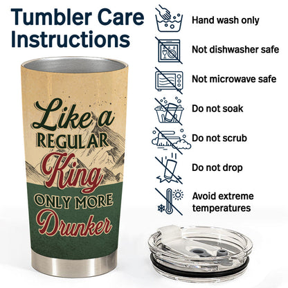 Only More Drunker - Gift For Camping Lovers - Personalized Custom Tumbler