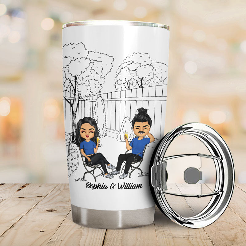 No One Else I'd Rather Have Snoring - Husband Wife Couple Gift - Personalized Custom Tumbler