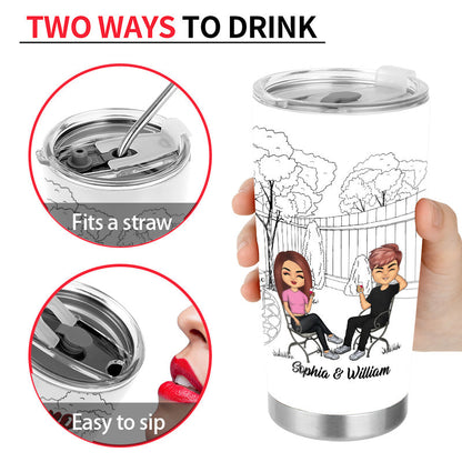 No One Else I'd Rather Have Snoring - Husband Wife Couple Gift - Personalized Custom Tumbler