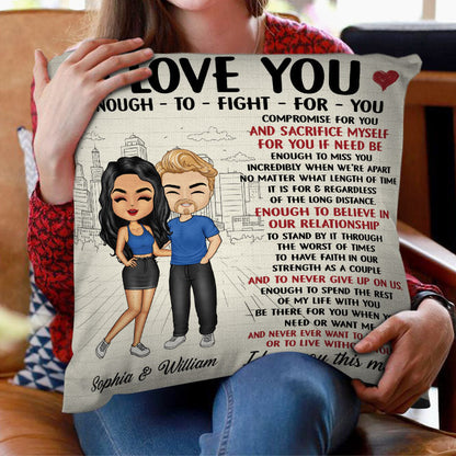 Enough To Meet You - Gift For Couples - Personalized Custom Pillow