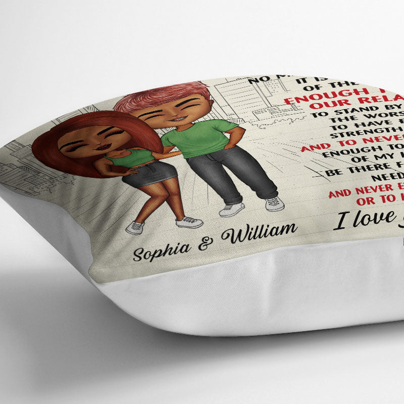 Enough To Meet You - Gift For Couples - Personalized Custom Pillow