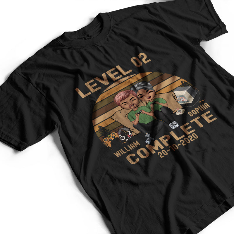 Level Complete - Gift For Couples - Personalized Custom T Shirt