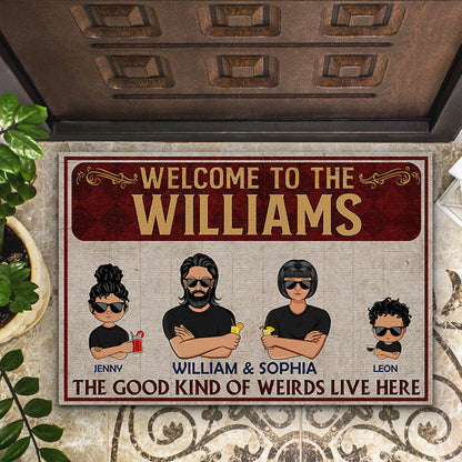 The Good Kind Of Weirds - Gift For Family - Personalized Custom Doormat