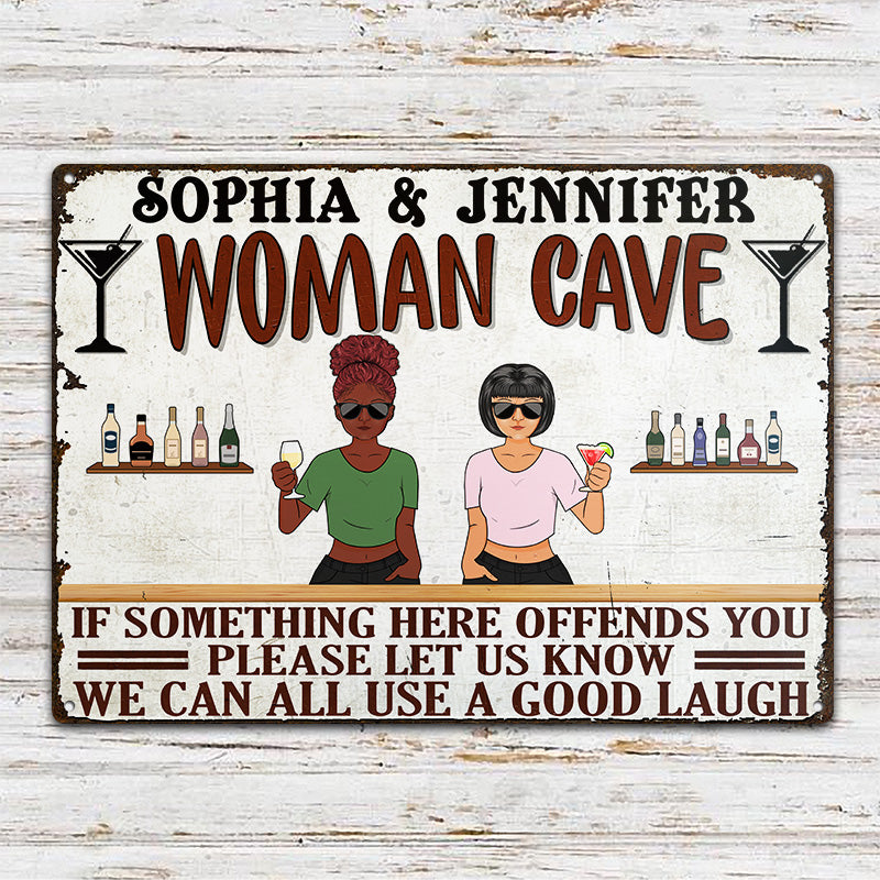 Offends You Please Let Us Know - Gift For Couples - Personalized Custom Classic Metal Signs