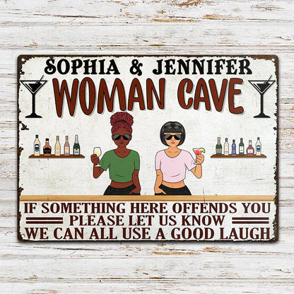 Offends You Please Let Us Know - Gift For Couples - Personalized Custom Classic Metal Signs