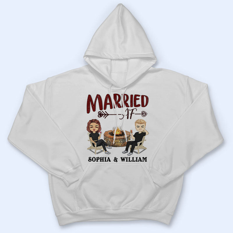 Married Af - Grilling Chillin Couple - Personalized Custom T Shirt