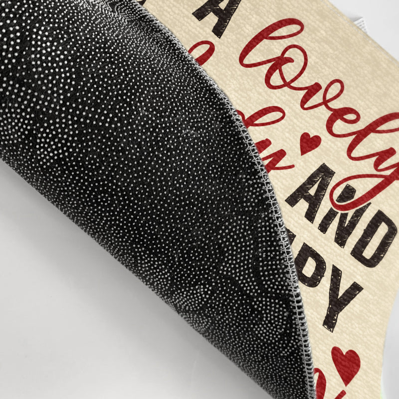 Lovely Lady And Grumpy Old Man - Couple Gift - Personalized Custom Doormat