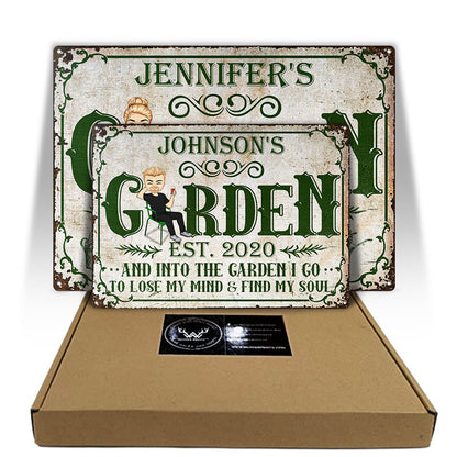 Grown With Love Gardening Gift - Personalized Custom Classic Metal Signs