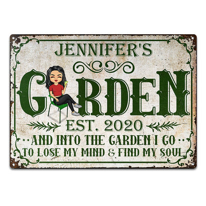 Grown With Love Gardening Gift - Personalized Custom Classic Metal Signs