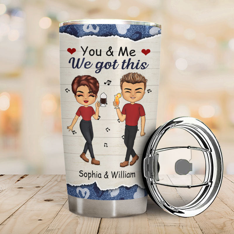 Never Forget I Love You I Wish I Could - Couple Gifts - Personalized Custom Tumbler