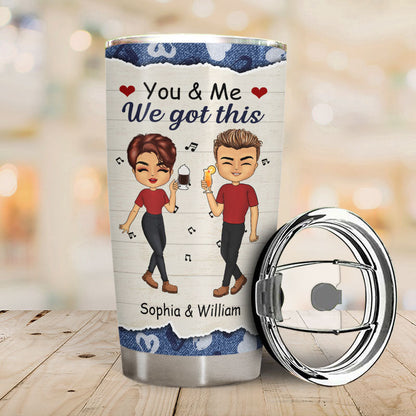 Never Forget I Love You I Wish I Could - Couple Gifts - Personalized Custom Tumbler