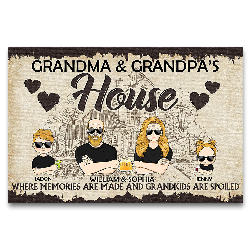 Where Memories Are Made - Gift For Family And Couples - Personalized Custom Doormat