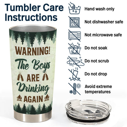 Best Friends We’re Trouble When We Are Together - Camping Gift For BFF Besties - Personalized Custom Tumbler