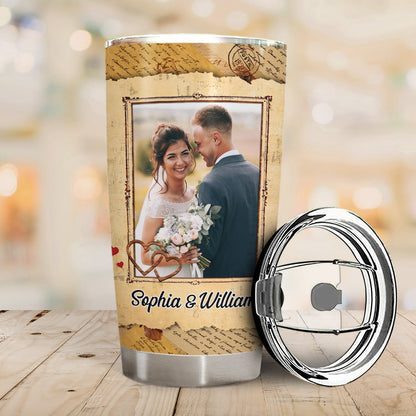 Custom Photo Couple I Love You The Most - Gift For Family Married Couples - Personalized Custom Tumbler