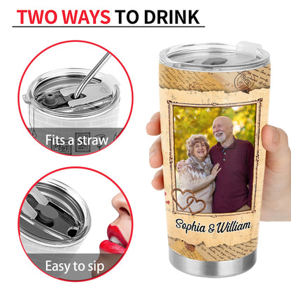 Custom Photo Couple I Love You The Most - Gift For Family Married Couples - Personalized Custom Tumbler