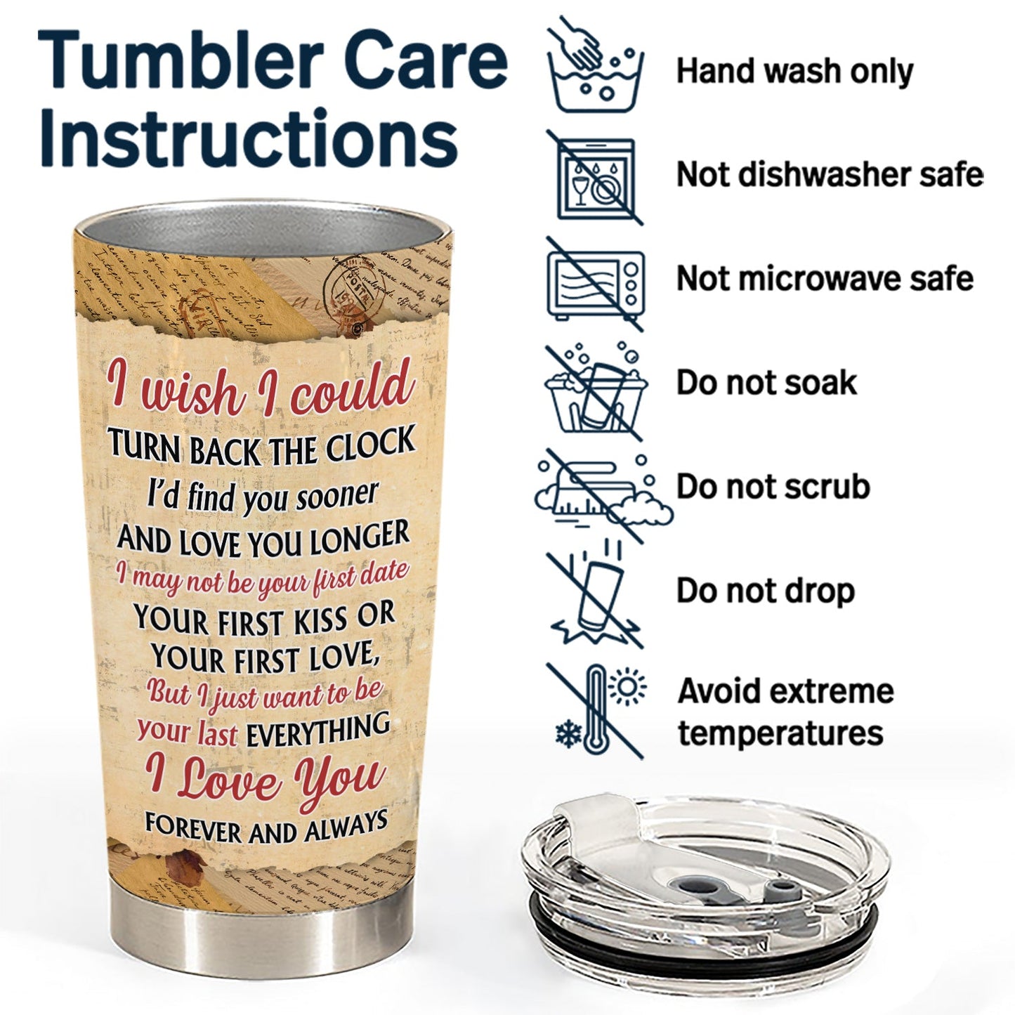 Custom Photo Couple I Love You The Most - Gift For Family Married Couples - Personalized Custom Tumbler